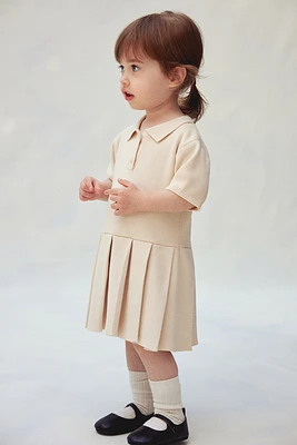 Fine-knit Cotton Dress