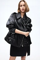 Coated Biker Jacket