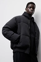 Loose Fit Padded Bomber Jacket