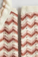 2-Piece Cotton Pointelle-Knit Set