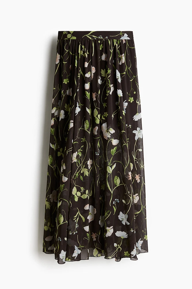 Jupe maxi en mousseline
