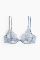 Non-padded Underwire Mesh Bra