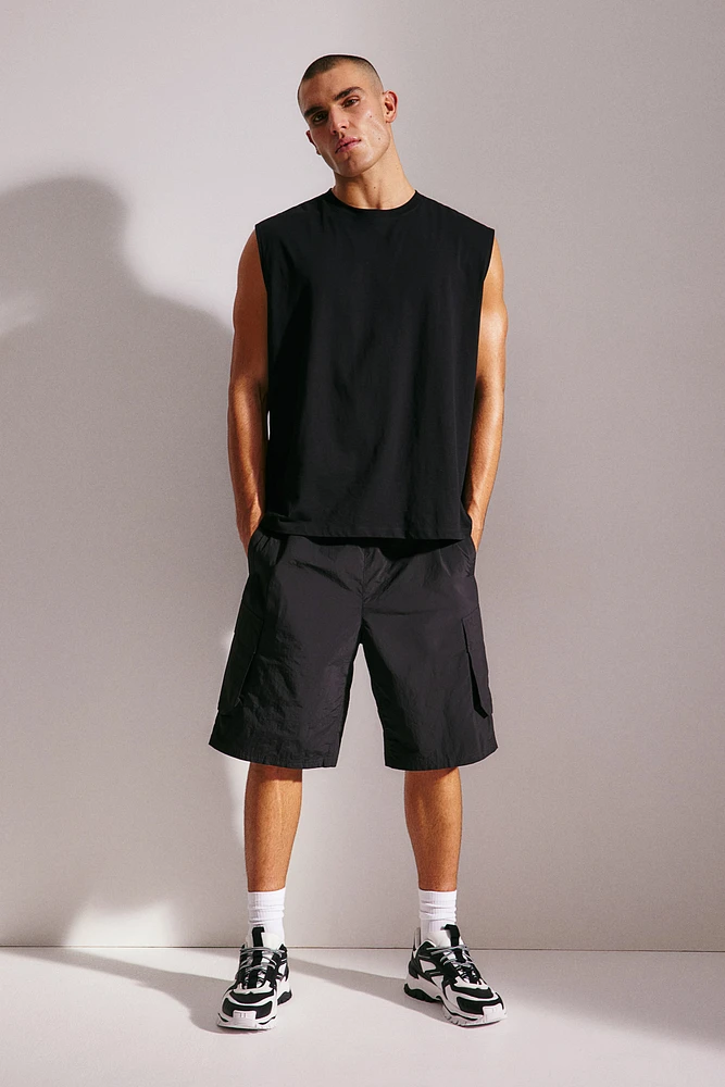 Long Cargo Sports Shorts