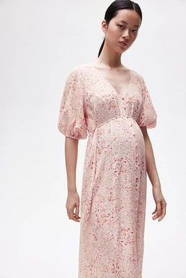 MAMA Tie-belt Crêpe Dress