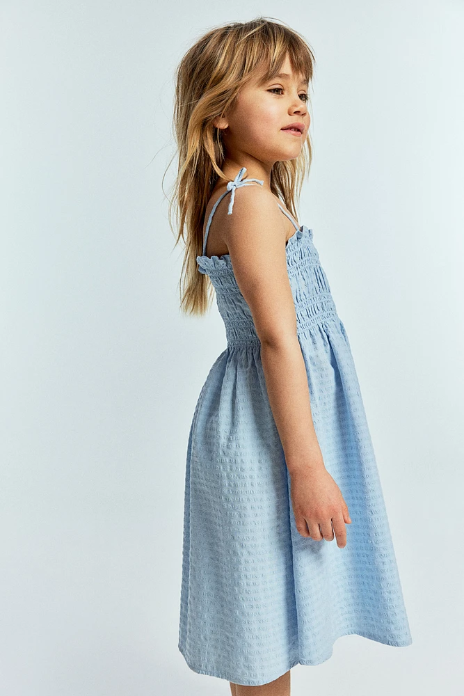 Smocked-top Dress