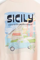 Oversized T-Shirt with Motif