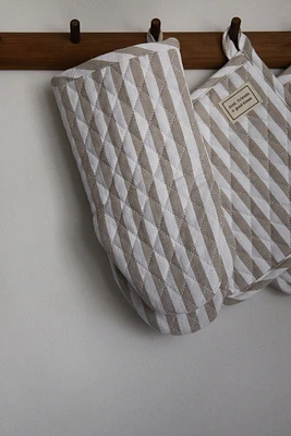 Striped Oven Mitt