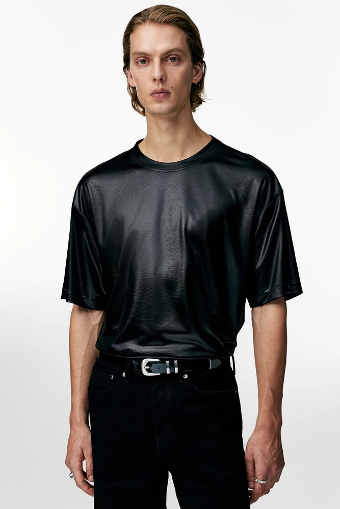 Loose Fit Satin T-shirt