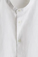 Regular-Fit Linen-Blend Shirt