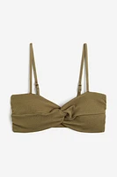 Padded Twist-detail Bikini Top