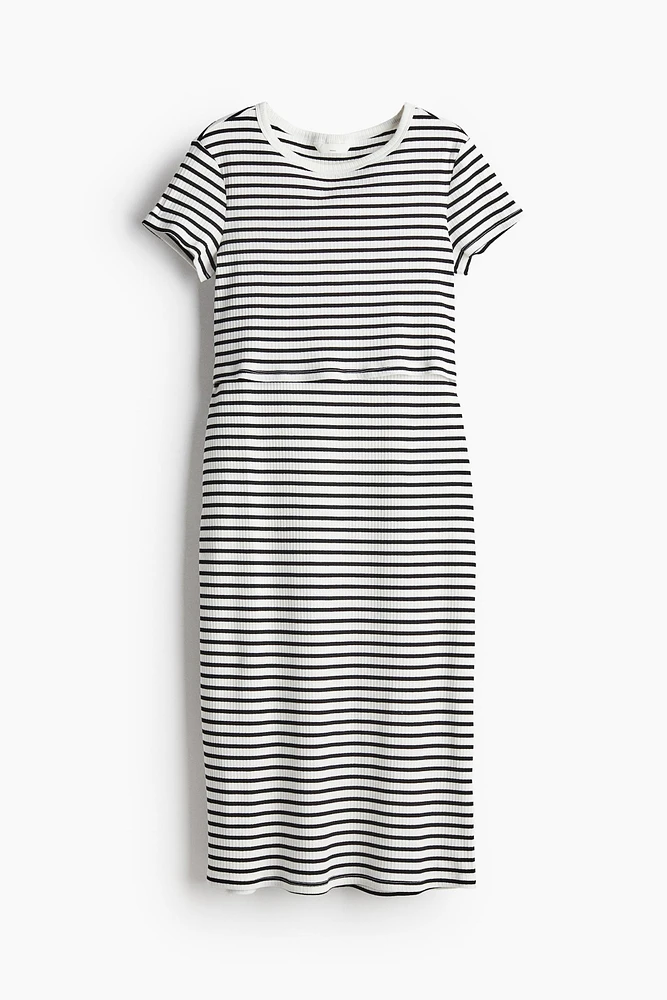 MAMA Ribbed Nursing Dress