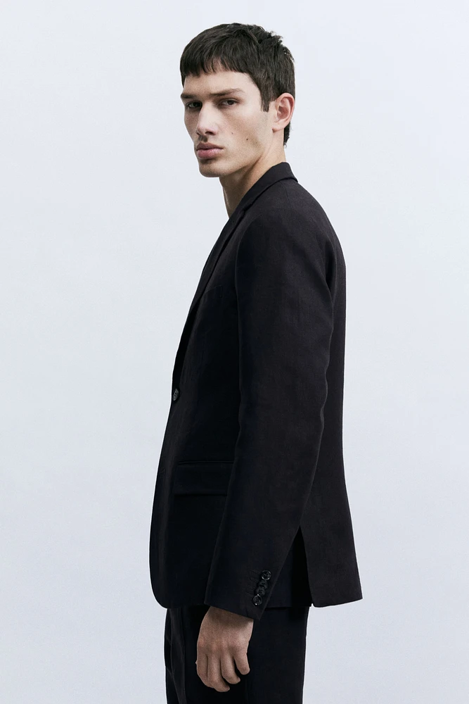 Slim-Fit Linen Jacket