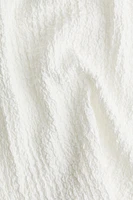 Crinkled Top with Overlocked Trim
