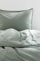 Enveloppe de couette lit simple en coton lavé