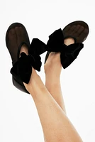 Bow-Detail Ballet Flats