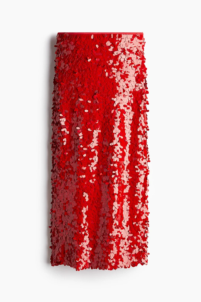 Sequined Midi Skirt