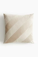 Striped Velvet Cushion Cover