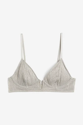 Non-padded Underwire Mesh Bra