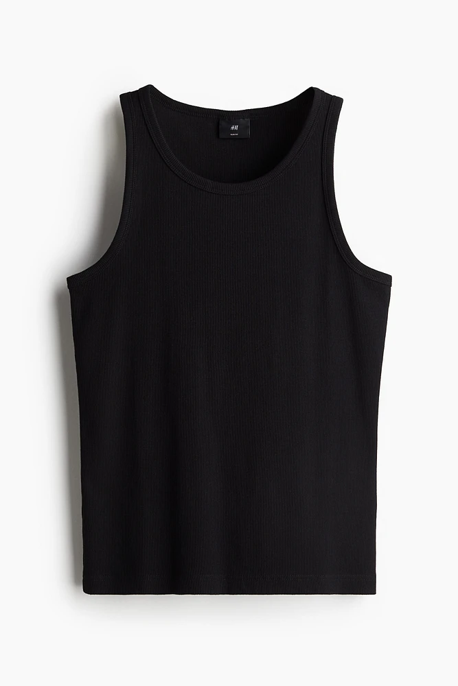 Slim Fit Ribbed Tank Top