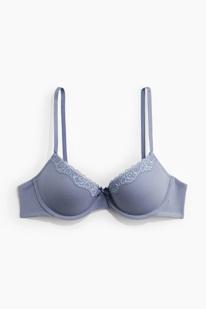 Cotton Demi Push-Up Bra