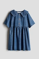 Cotton-blend Denim Dress