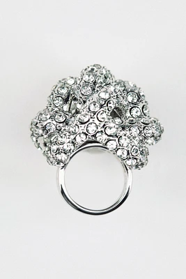 Rhinestone-Chain Cluster Ring