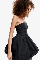 Bubble-hem Bandeau Dress