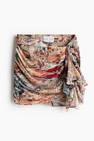 Draped Mini Skirt