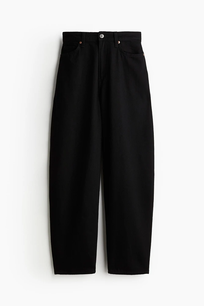 Jean Taille Haute Coupe Tonneau