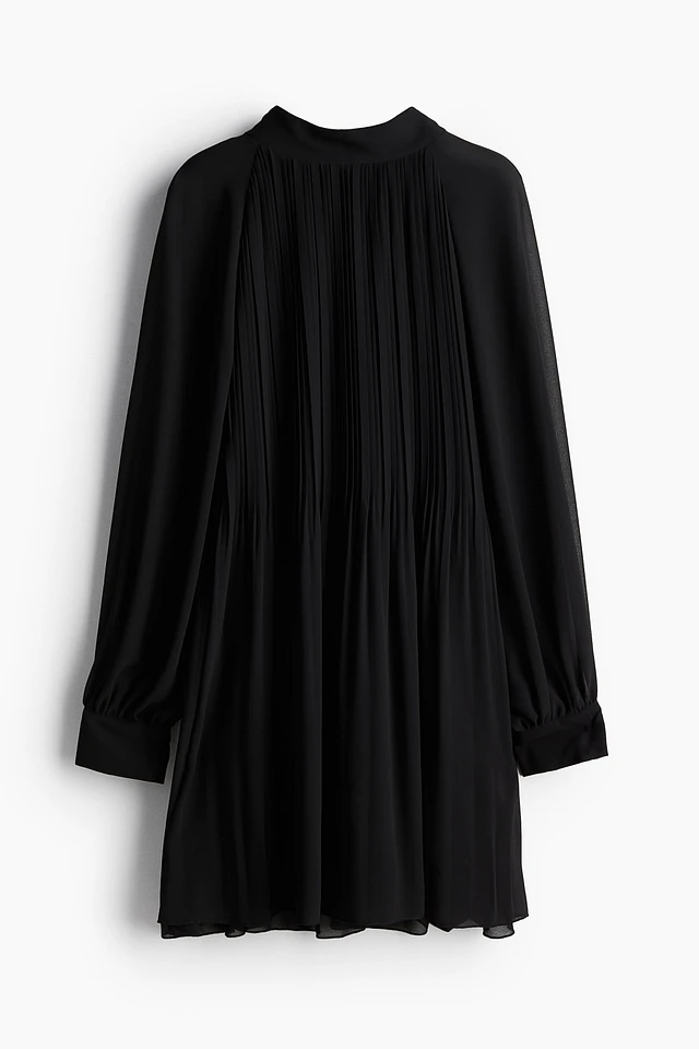 strapless open back dress A-Line Pleated LuxeStretch Dress main image 0