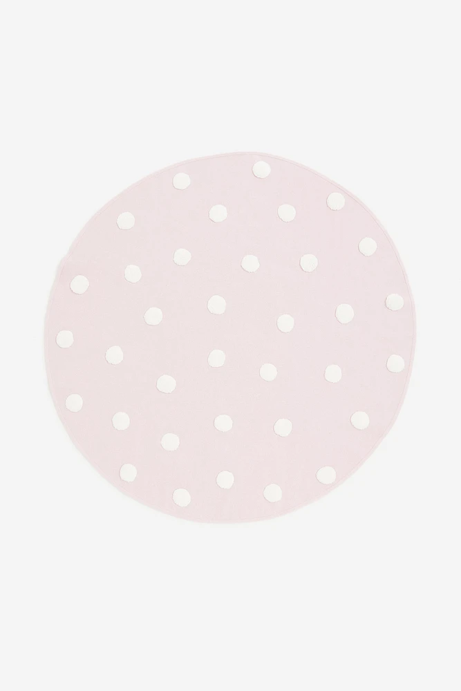 Cotton Rug with Tufted Dots