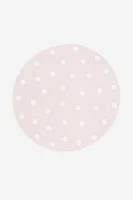 Cotton Rug with Tufted Dots