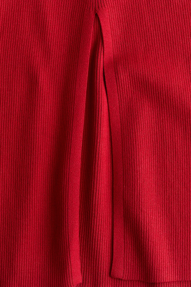 Rib-Knit Dress