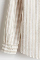 Regular-Fit Linen-Blend Shirt
