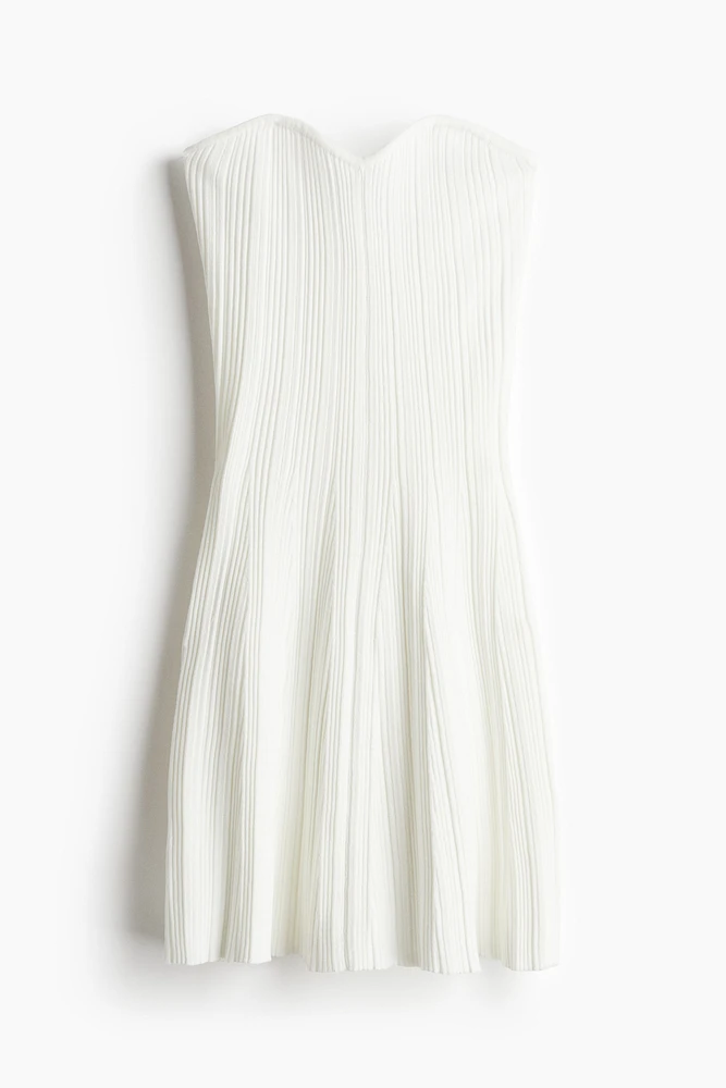Robe tube côtelée