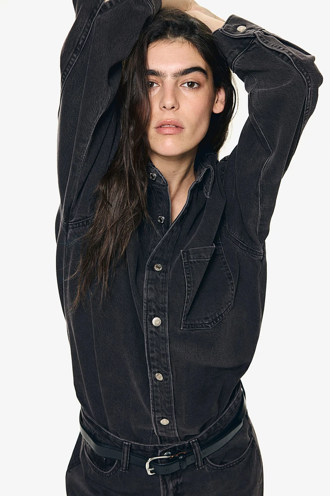 Feather Soft Oversized Denim Shirt
