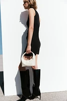 Draped One-shoulder Dress