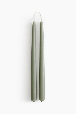 Lot de 2 bougies effilées