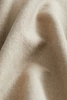 Housse de coussin en lin mélangé
