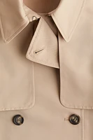 Double-breasted Twill Trench Coat