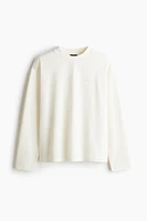 Loose Fit Long-Sleeved Jersey Shirt