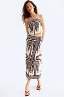 Printed Bandeau Top