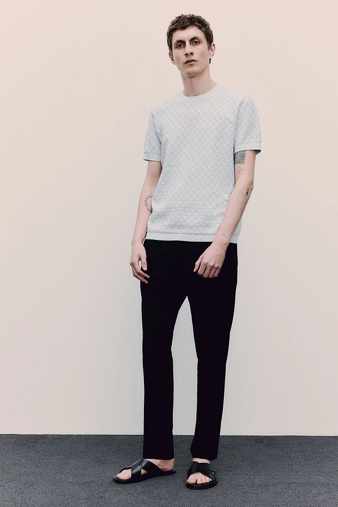 Regular Fit Pattern-knit T-shirt