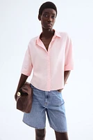 Linen-Blend Shirt