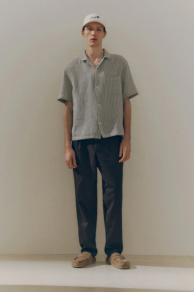 Regular-Fit Textured Resort Shirt