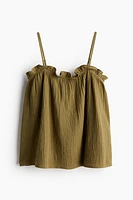 Ruffle-trimmed Camisole Top