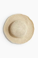 Wavy-brim Straw Hat