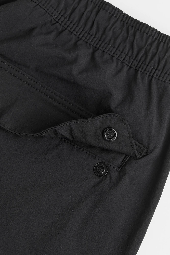 Skinny Fit Nylon Cargo Joggers
