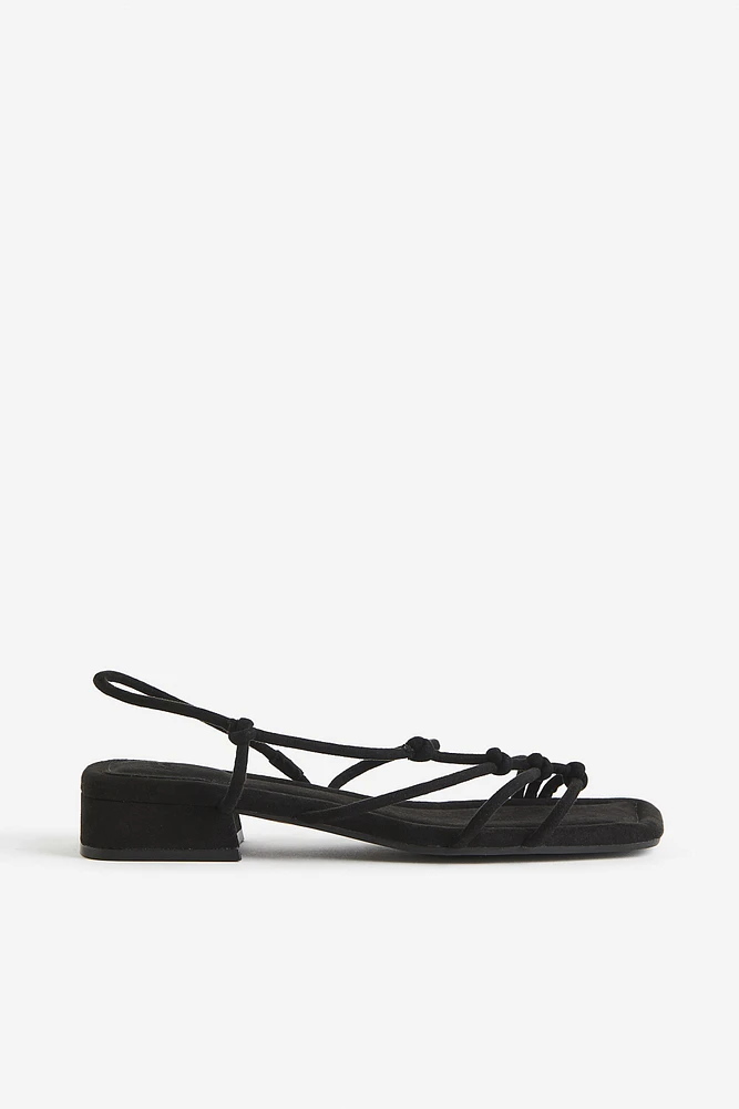 Knot-detail Strappy Sandals