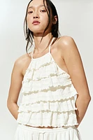 Tiered Halterneck Top